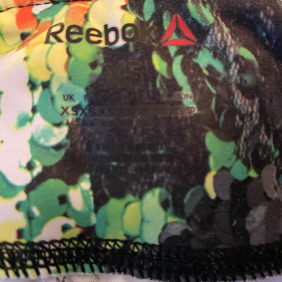 Reebok glitch legging green sequin print - Picture 3 of 7